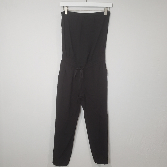 Aritzia Talula Strapless Black Jumpsuit Size Extra Small - Picture 4 of 15